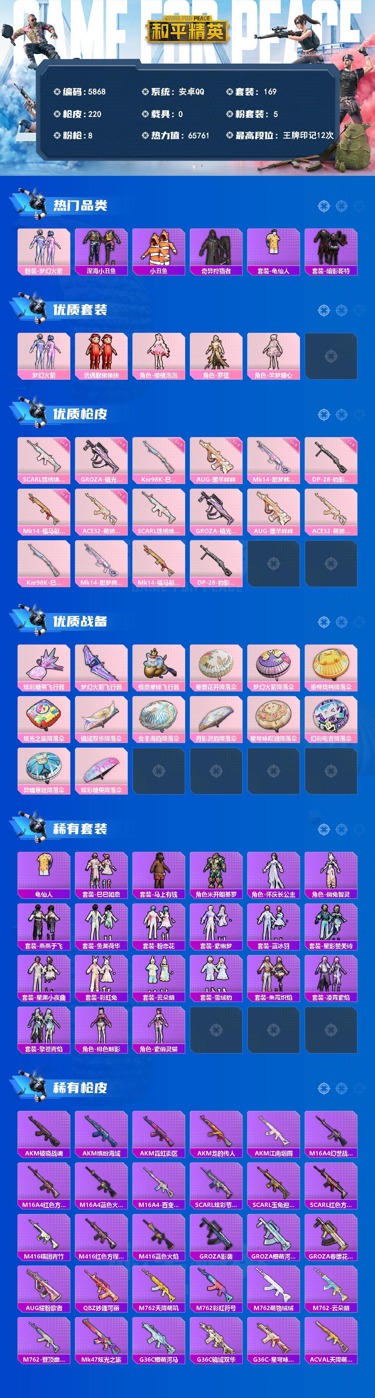 HPLX4175126和平精英账号详情图2