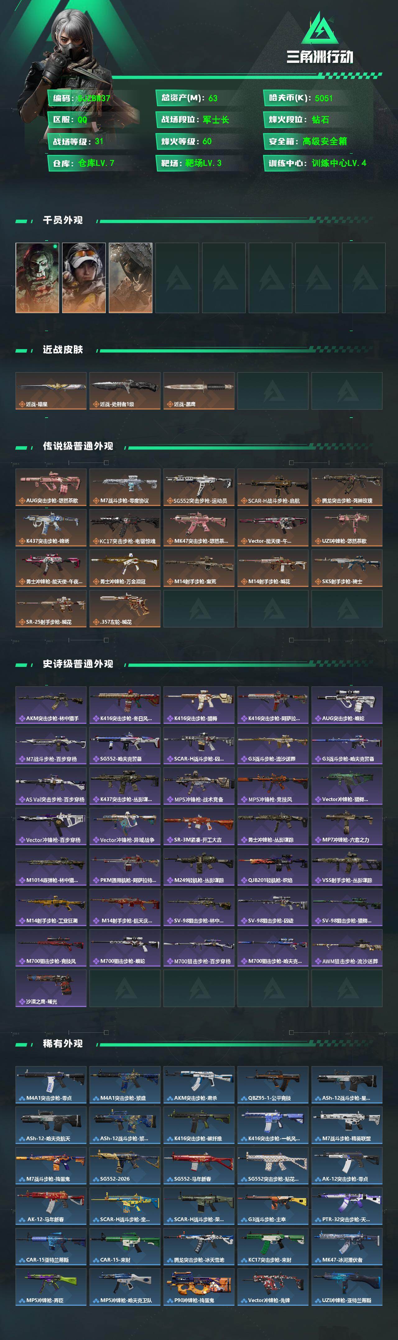 SJZEY498713三角洲行动账号详情图2