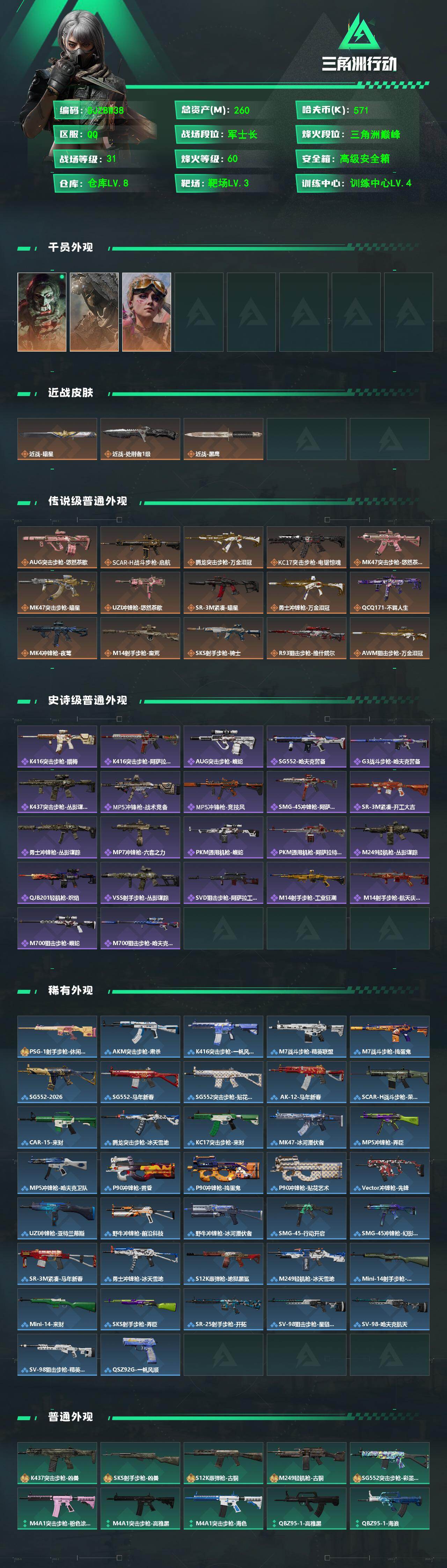 SJZEY498712三角洲行动账号详情图2