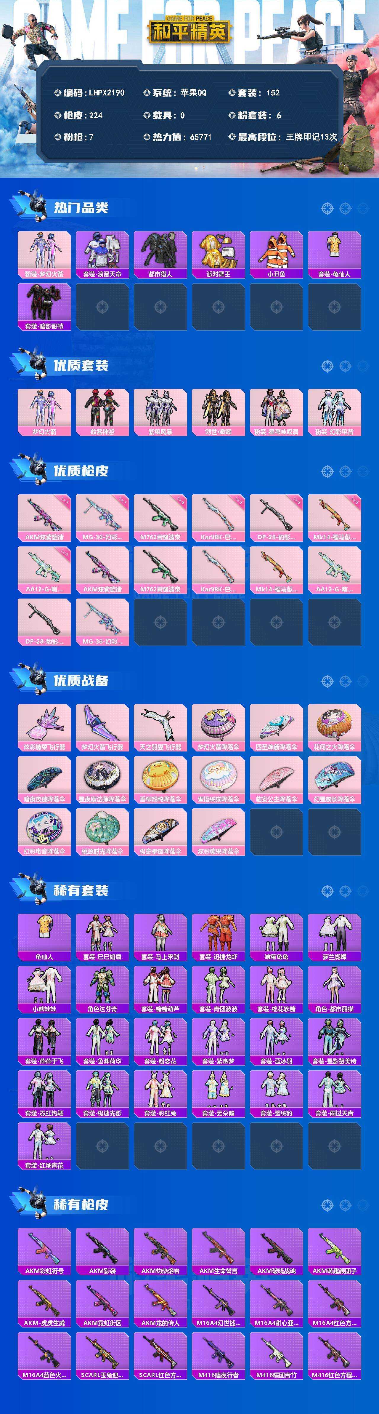 HPLX4175965和平精英账号详情图2 HPLX4175965和平精英账号详情图2