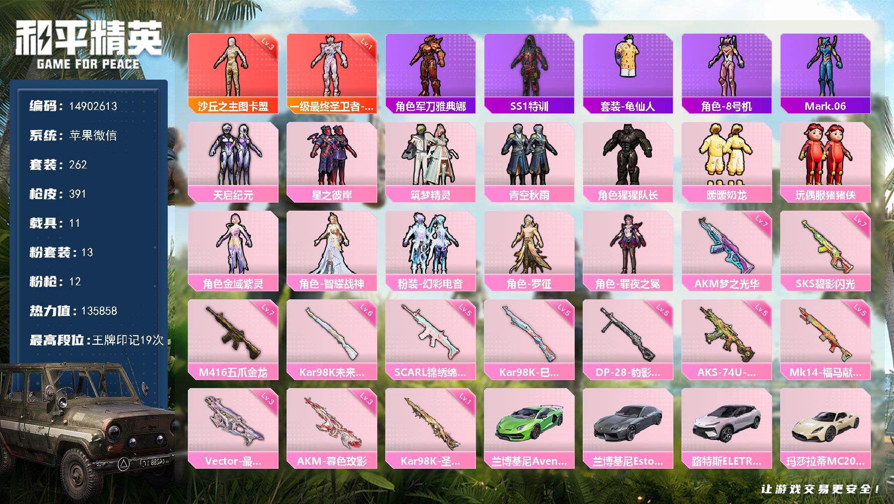 HPDN4175580和平精英账号详情图18