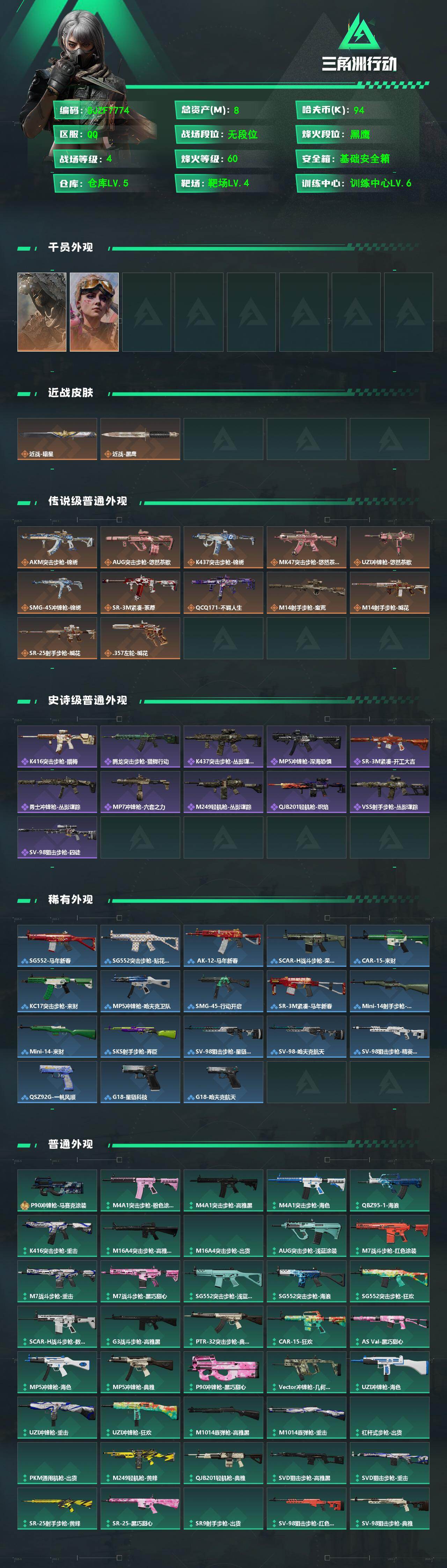 SJZEY498905三角洲行动账号详情图2