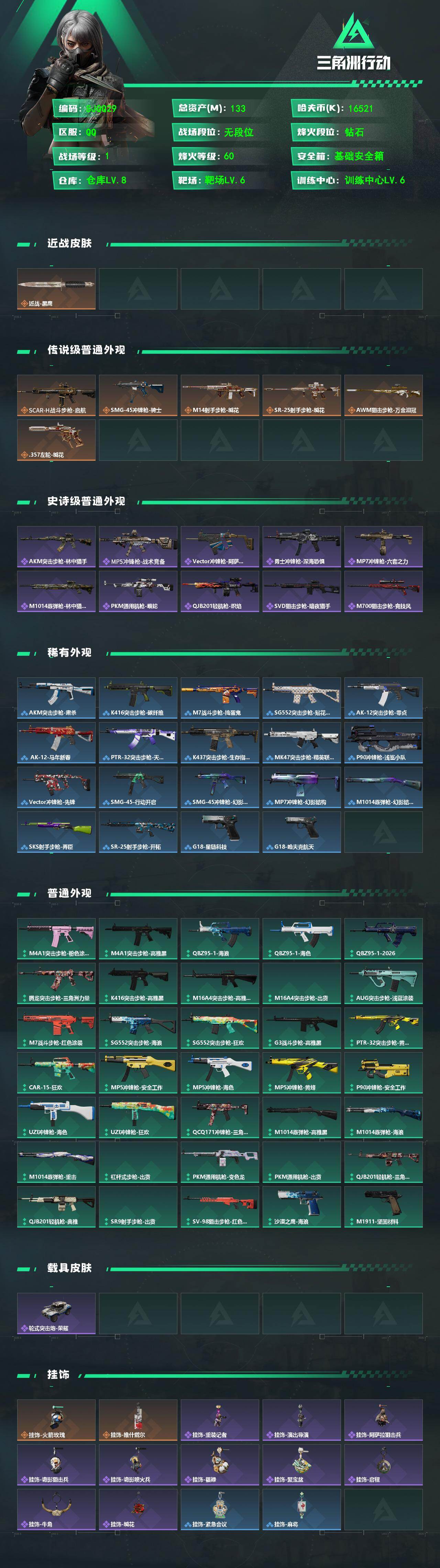 SJZEY499675三角洲行动账号详情图2