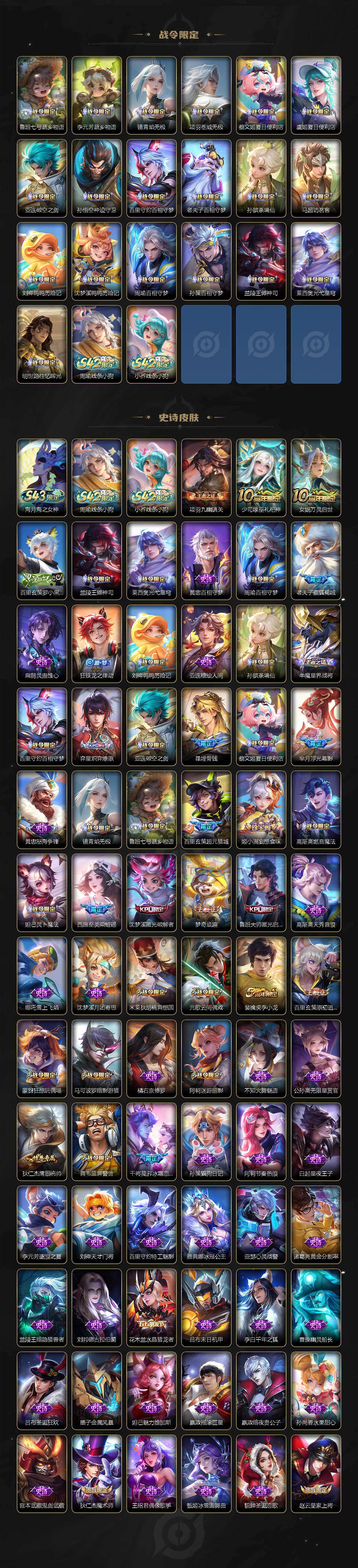 WZLX4310789王者荣耀账号详情图3