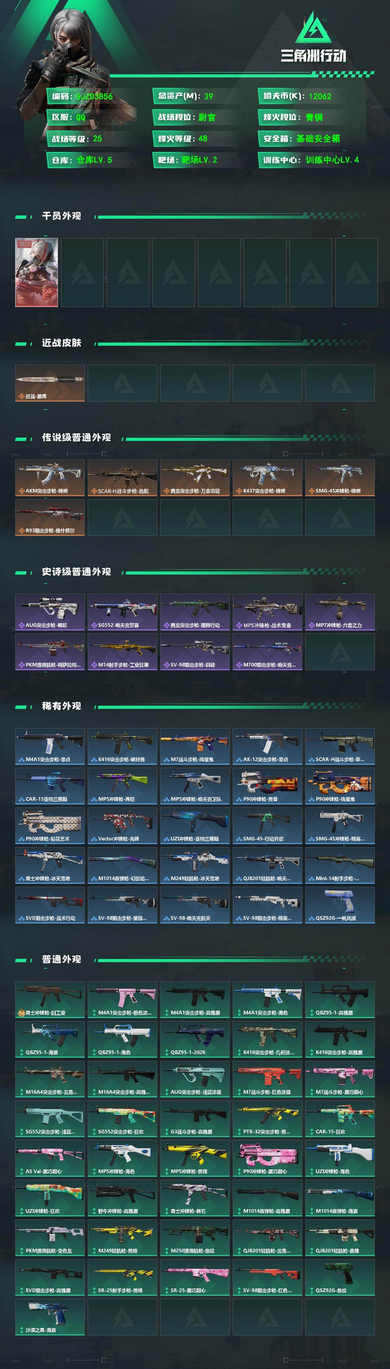 SJZEY498888三角洲行动账号详情图2