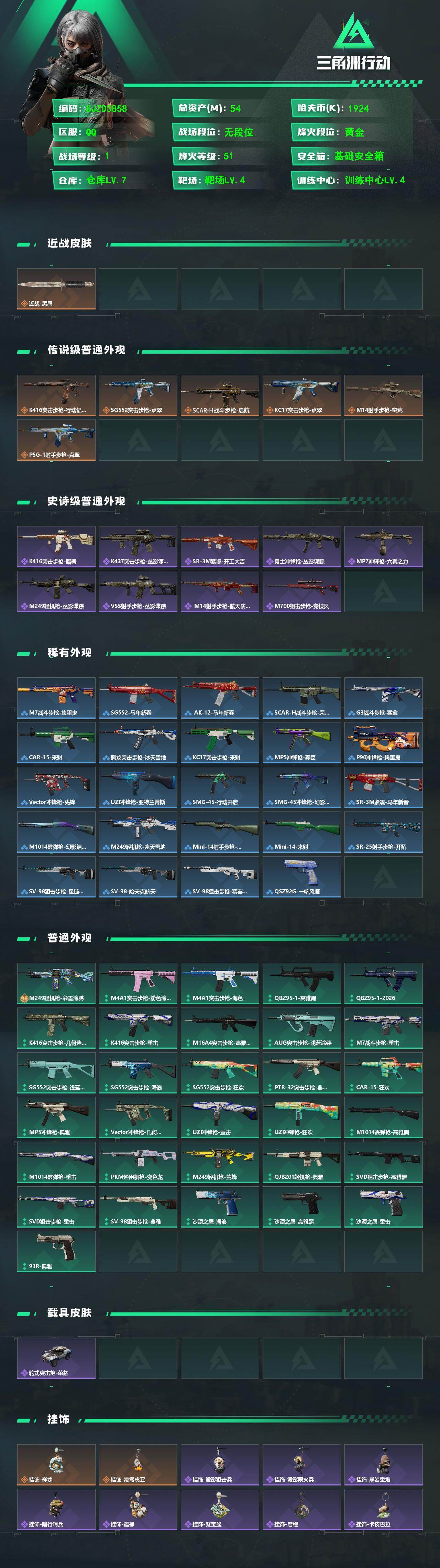 SJZEY498917三角洲行动账号详情图2