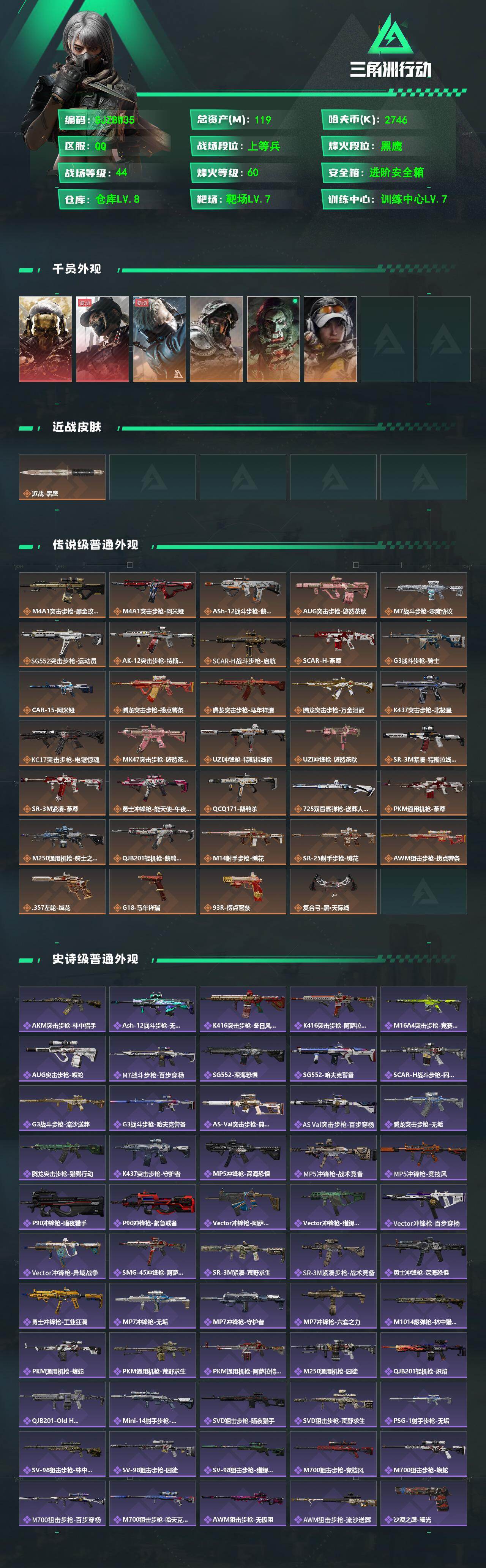 SJZQM499394三角洲行动账号详情图3