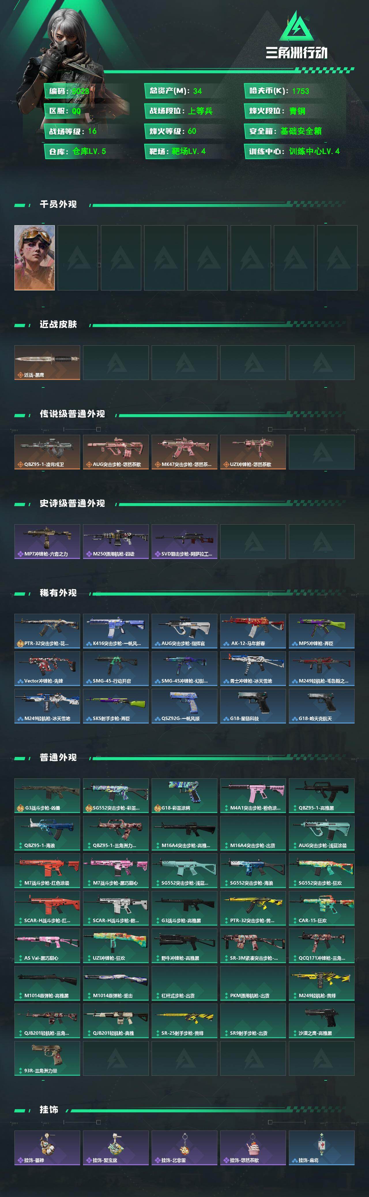 SJZPX499599三角洲行动账号详情图4