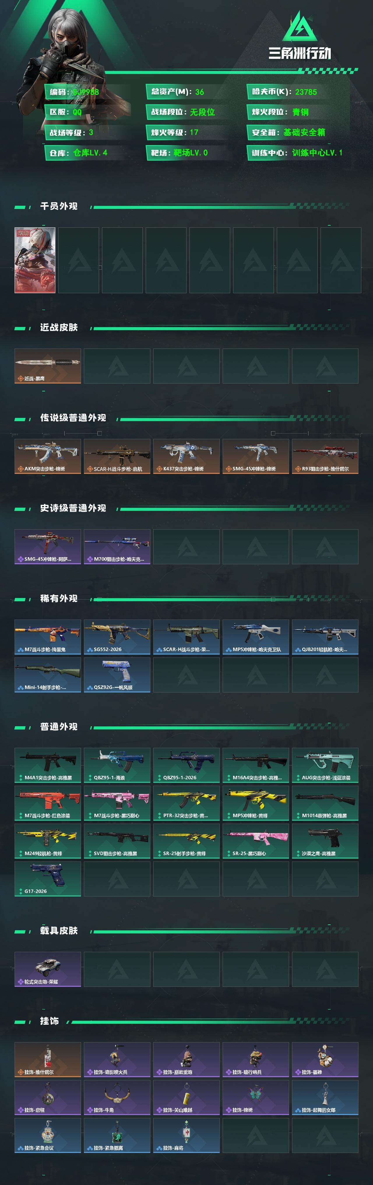 SJZEY498961三角洲行动账号详情图2