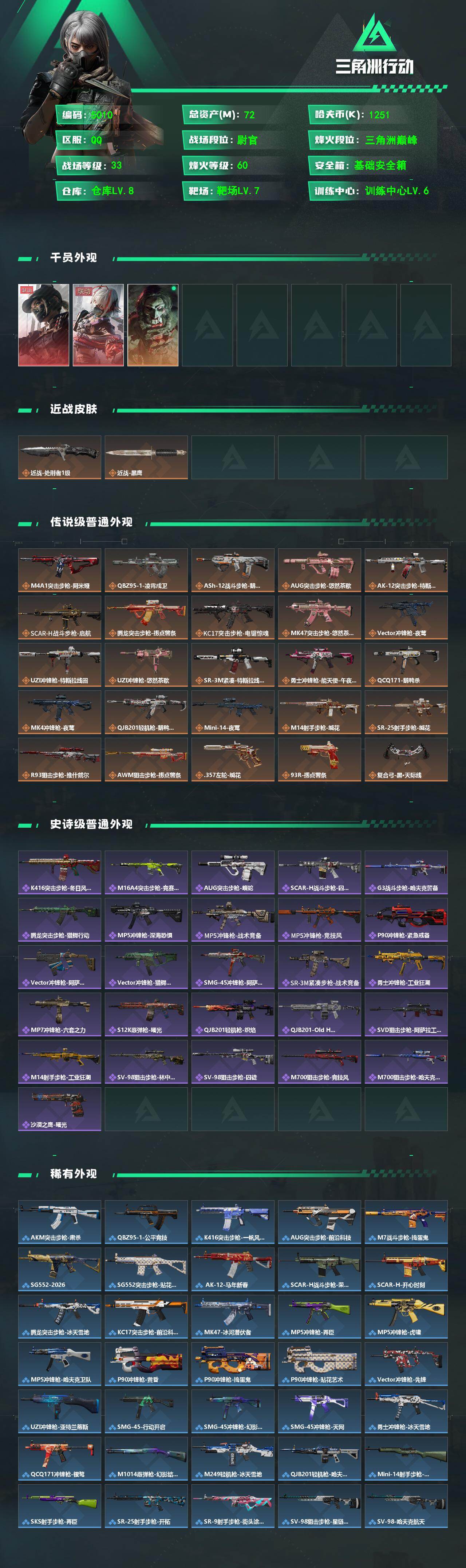 SJZPX499530三角洲行动账号详情图4