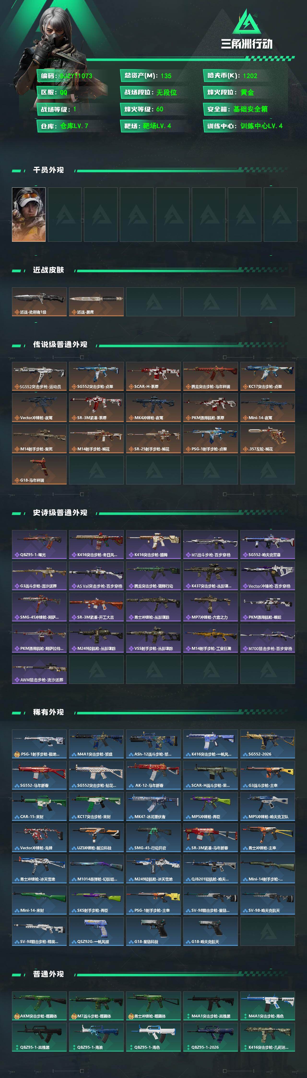 SJZEY4100544三角洲行动账号详情图2