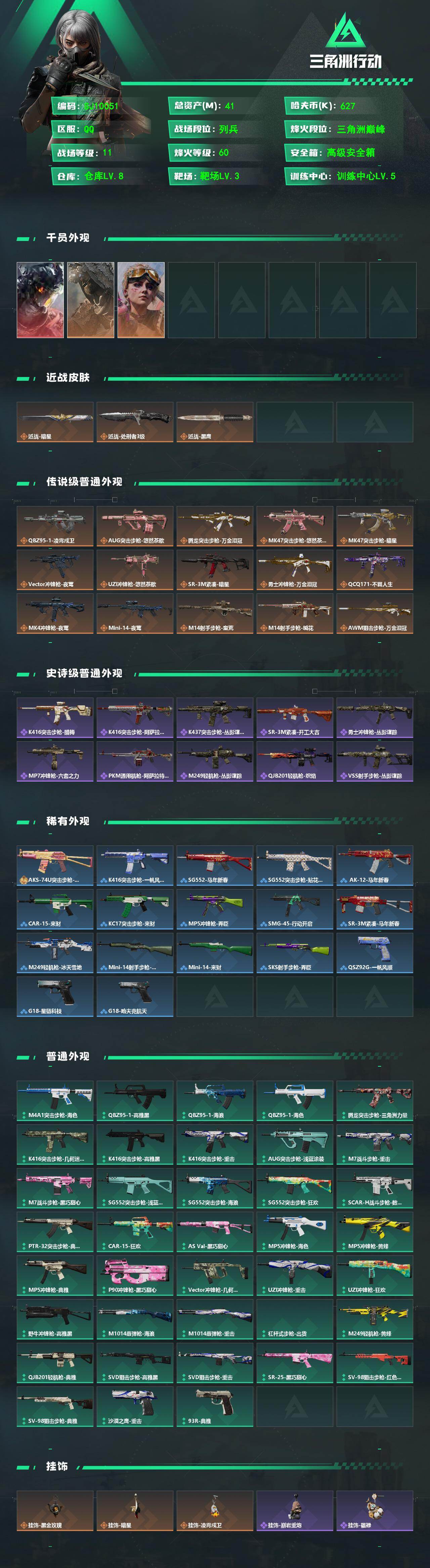 SJZQM4100054三角洲行动账号详情图3