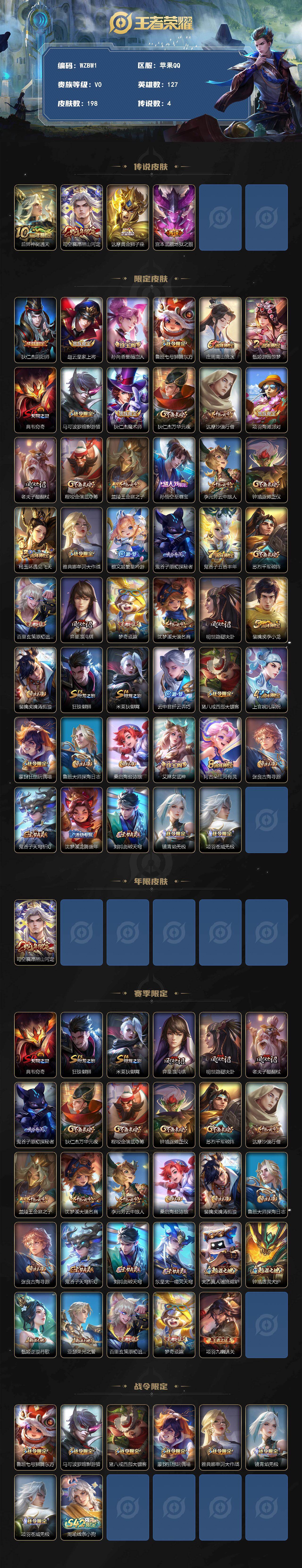 WZEY4311779王者荣耀账号详情图2