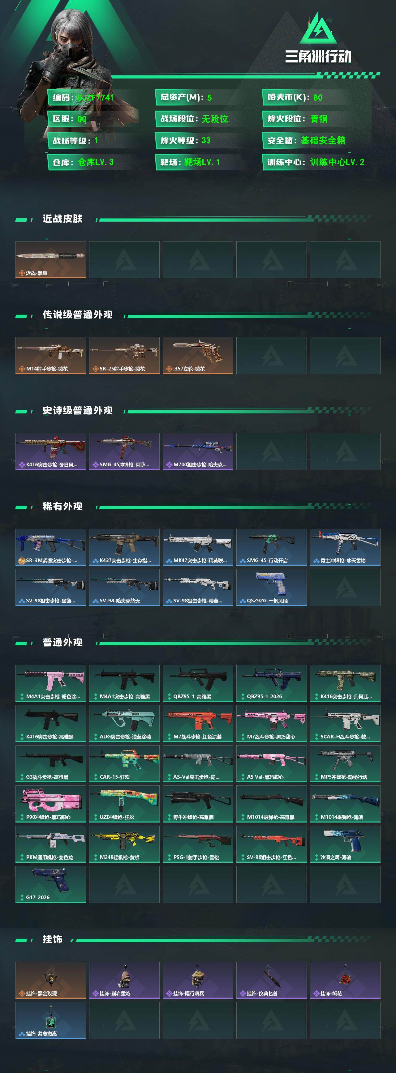 SJZEY499856三角洲行动账号详情图2