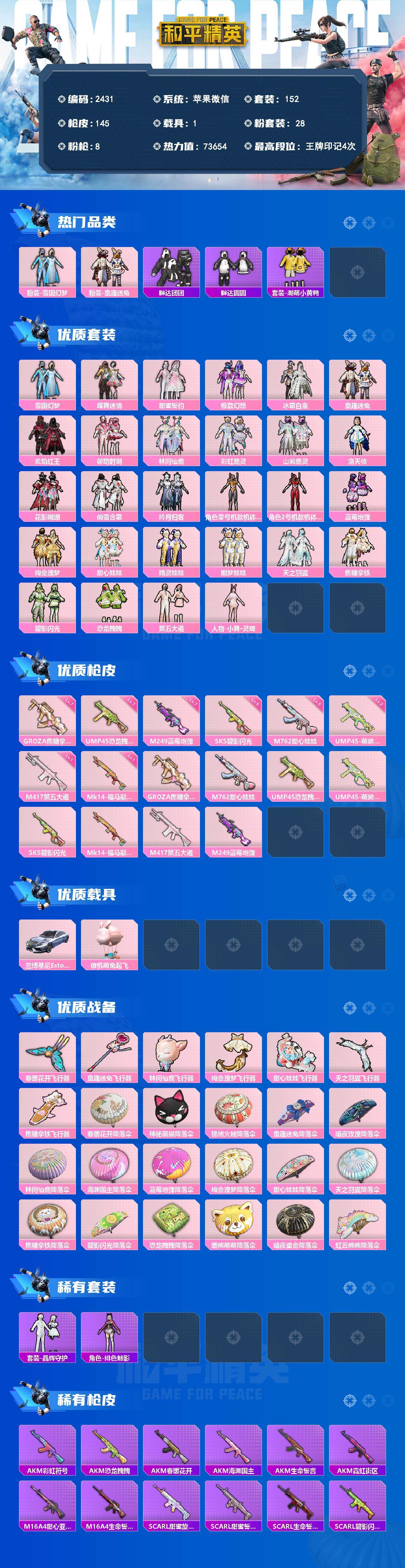 HPQM4177903和平精英账号详情图3