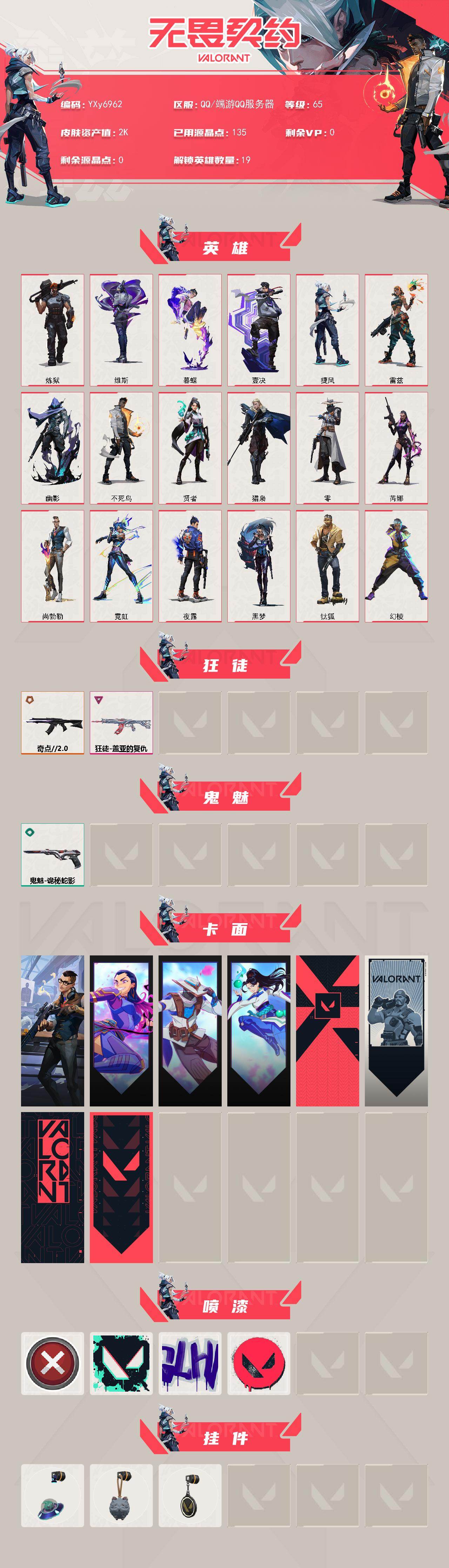 WWQLX433061无畏契约账号详情图2