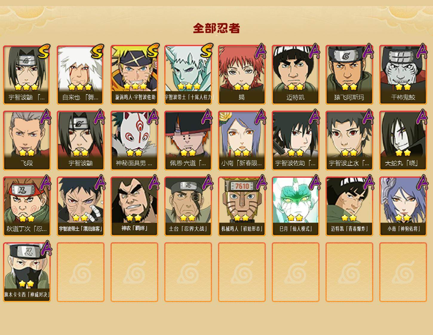 HYLX430643火影忍者账号详情图2