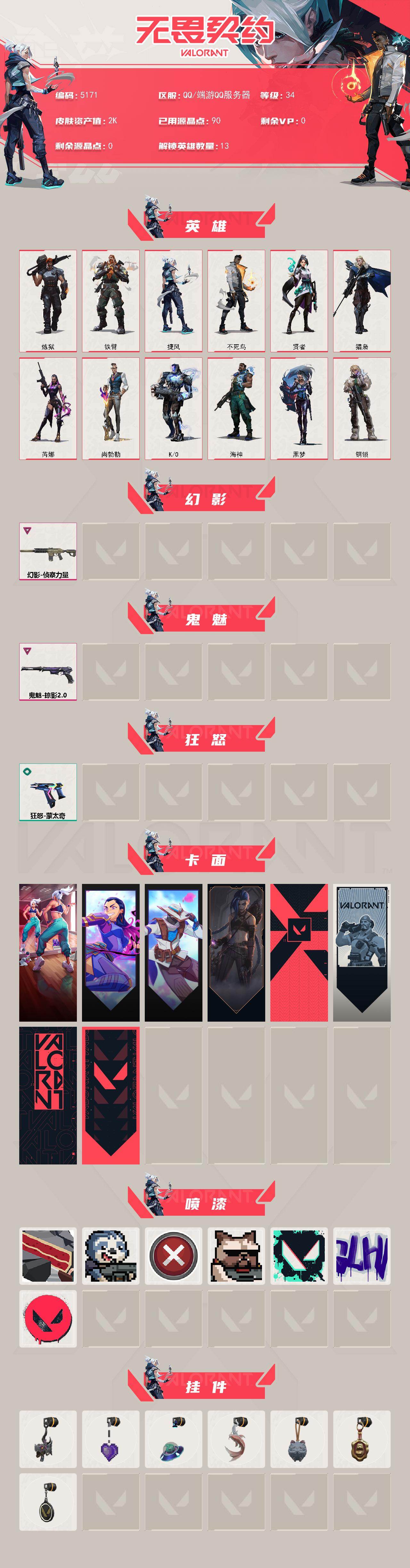 WWQXL432352无畏契约账号详情图2