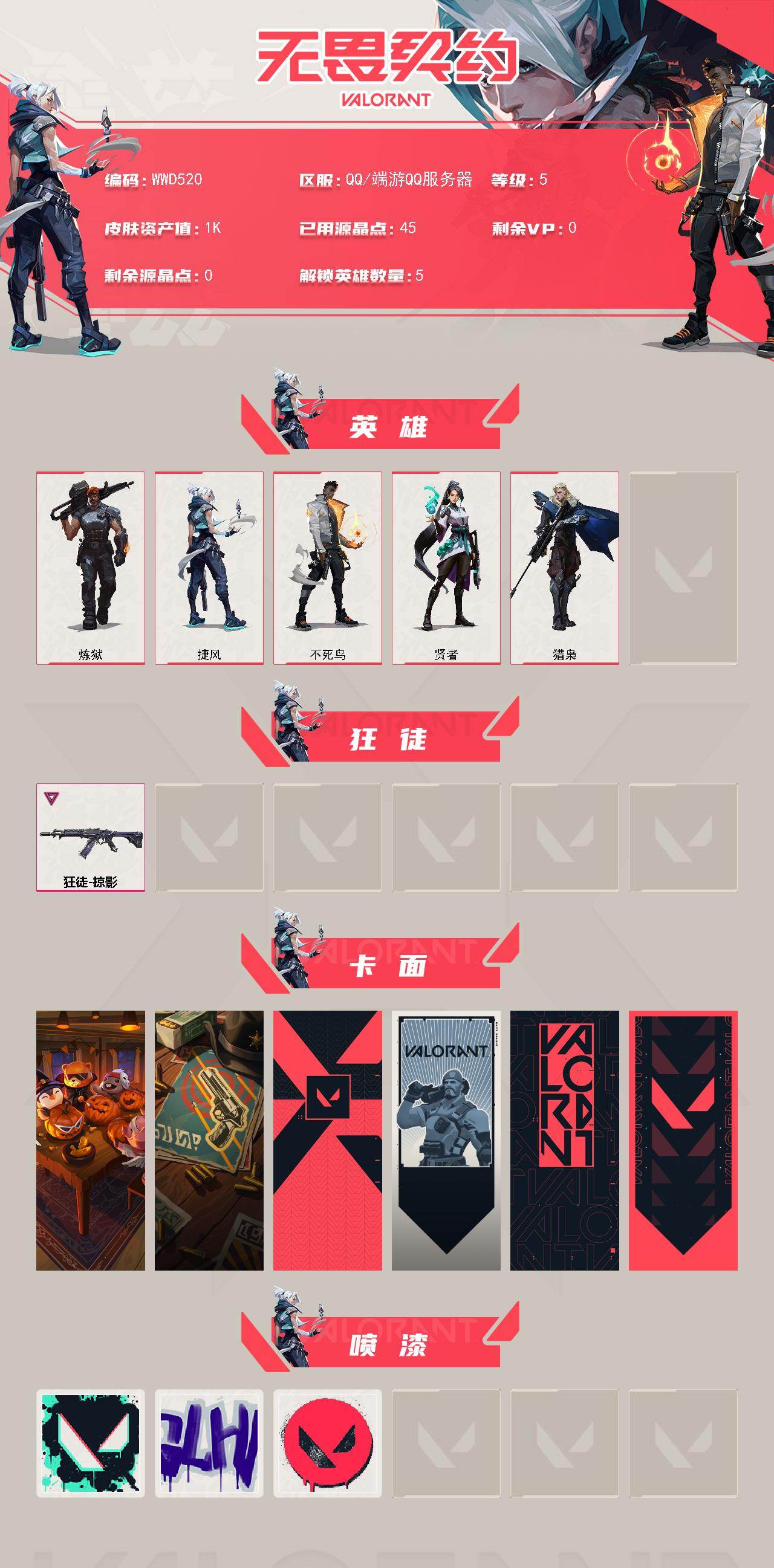 WWQEY432240无畏契约账号详情图2