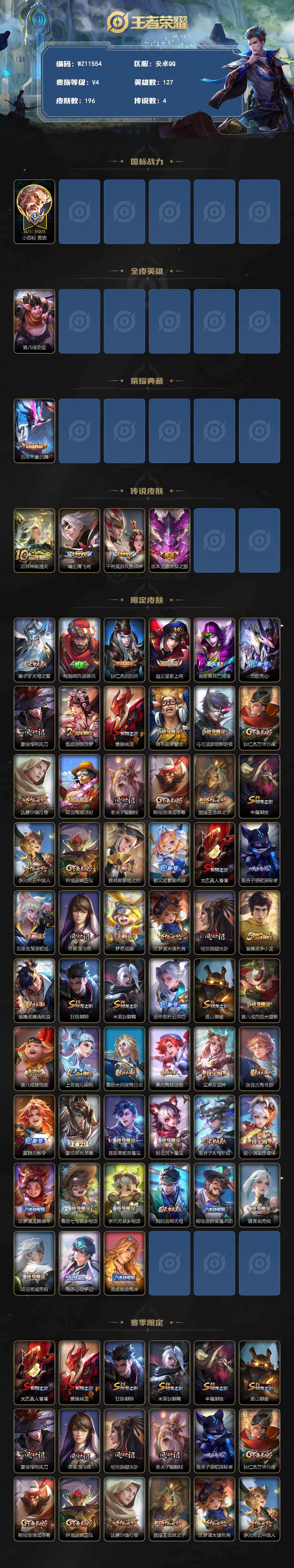 WZXS4328246王者荣耀账号详情图2