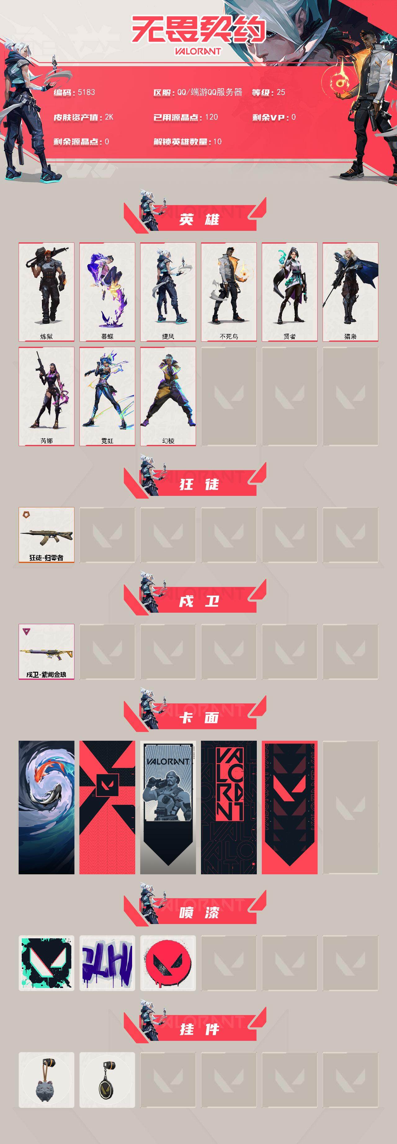 WWQXL432349无畏契约账号详情图2