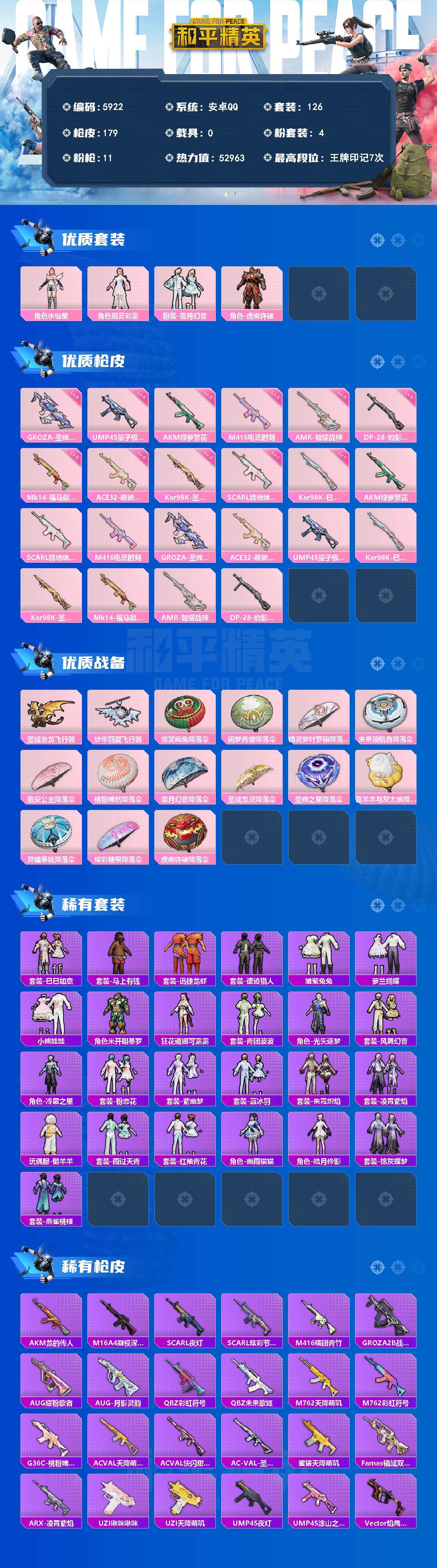 HPLX4178300和平精英账号详情图2