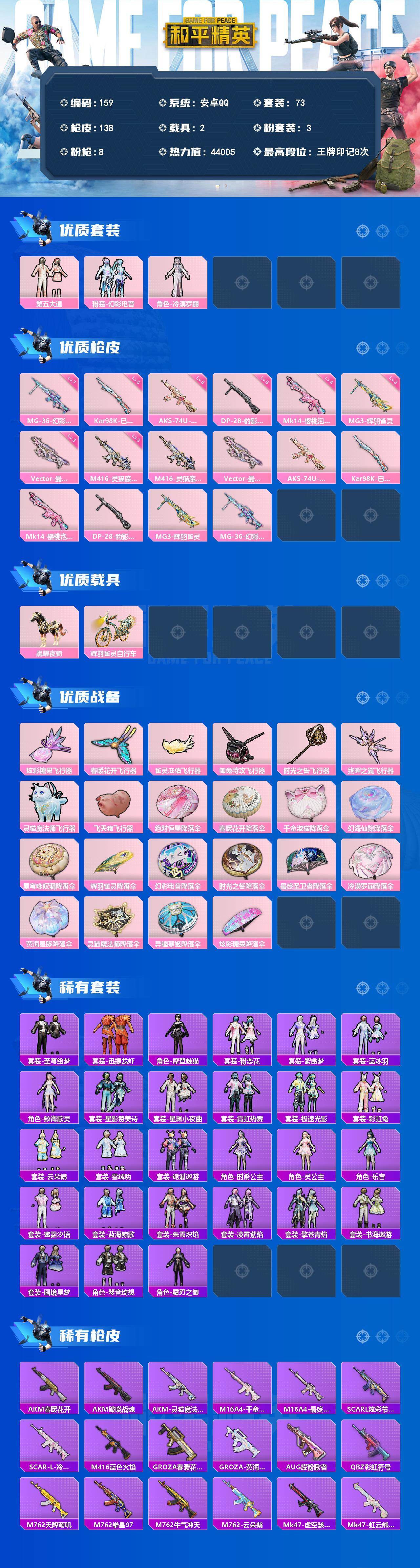 HPQYYX4178474和平精英账号详情图2