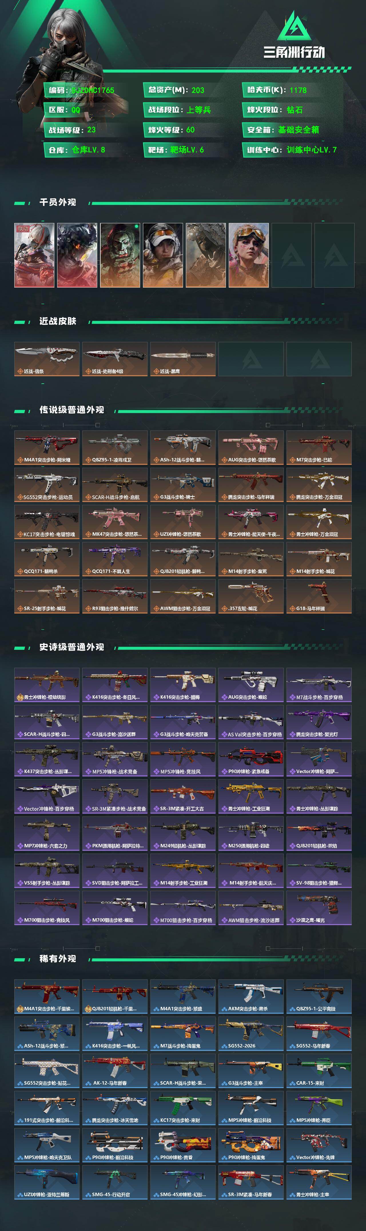 SJZQM4109440三角洲行动账号详情图3