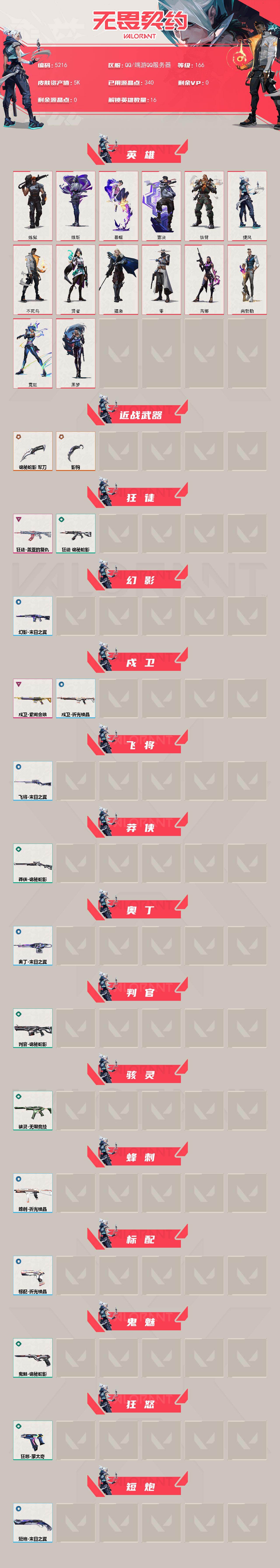 WWQXL432533无畏契约账号详情图2