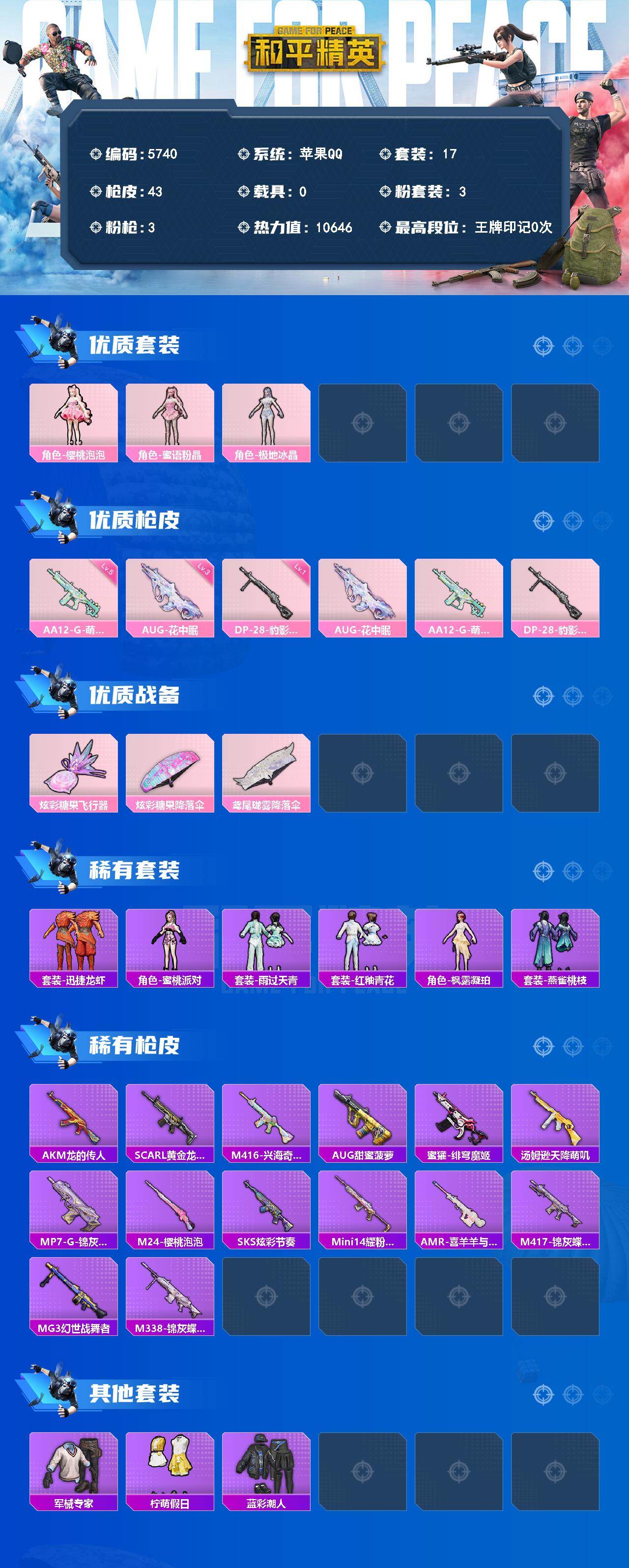 HPLX4179501和平精英账号详情图2