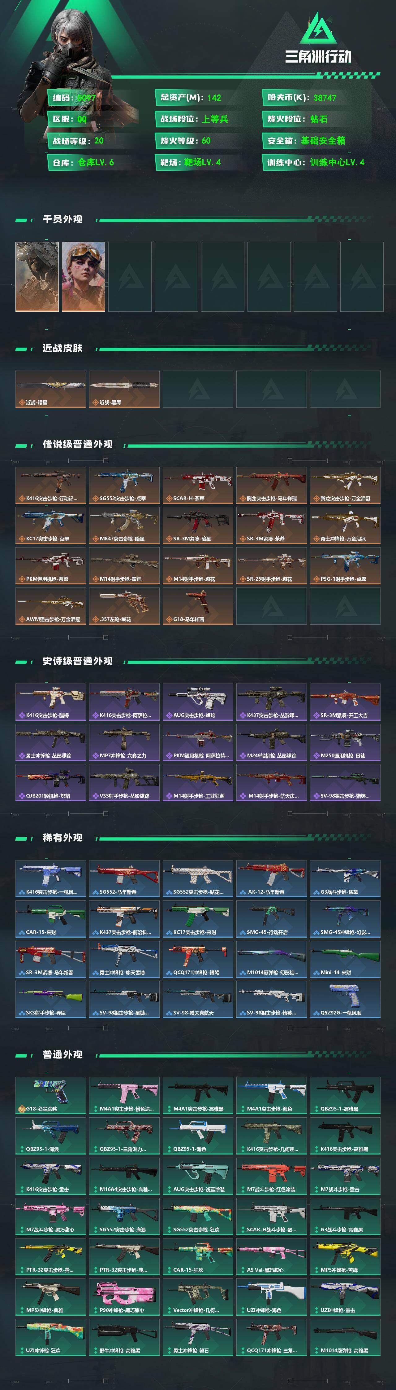 SJZPX4100918三角洲行动账号详情图4