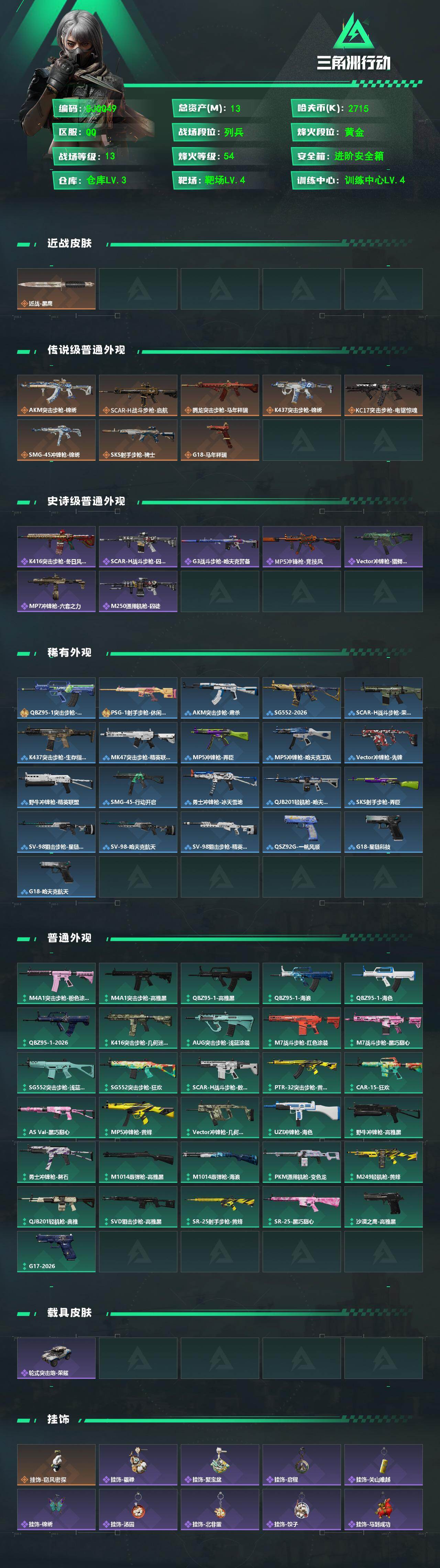 SJZEY4100997三角洲行动账号详情图2