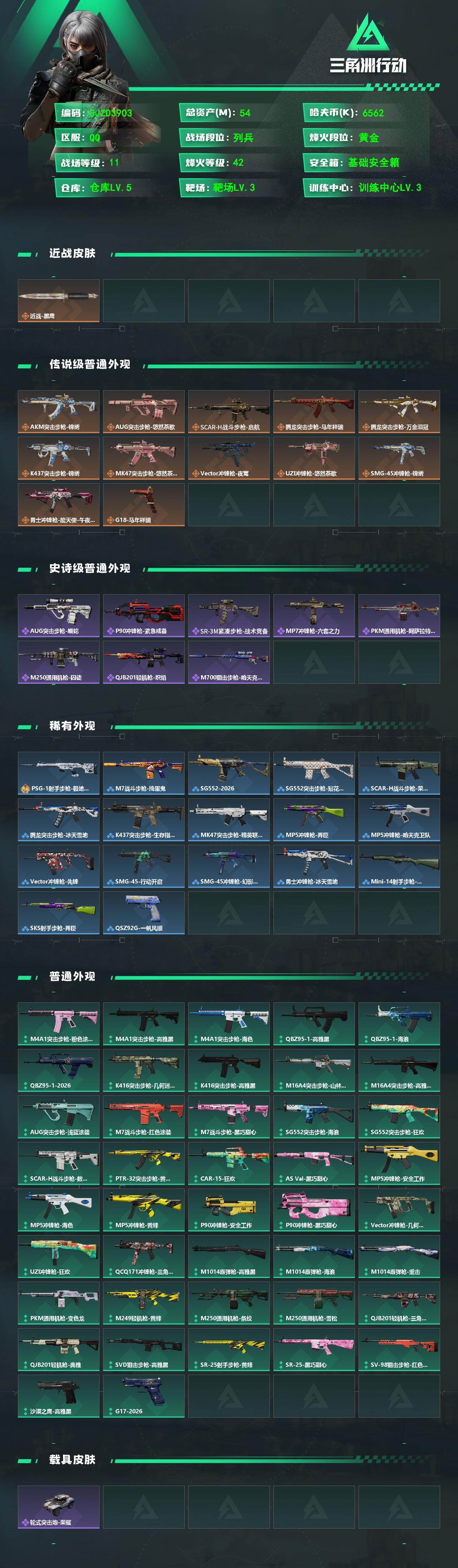 SJZEY4100968三角洲行动账号详情图2