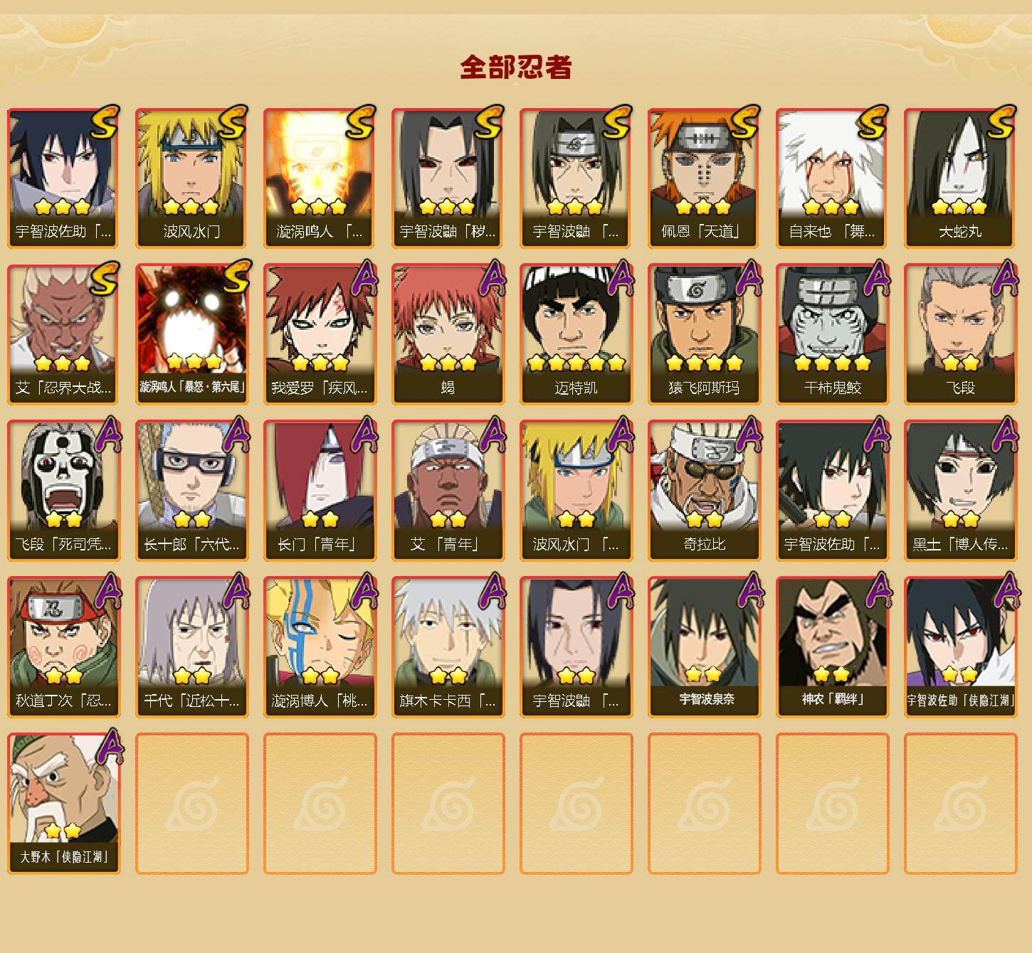 HYLFY431080火影忍者账号详情图2