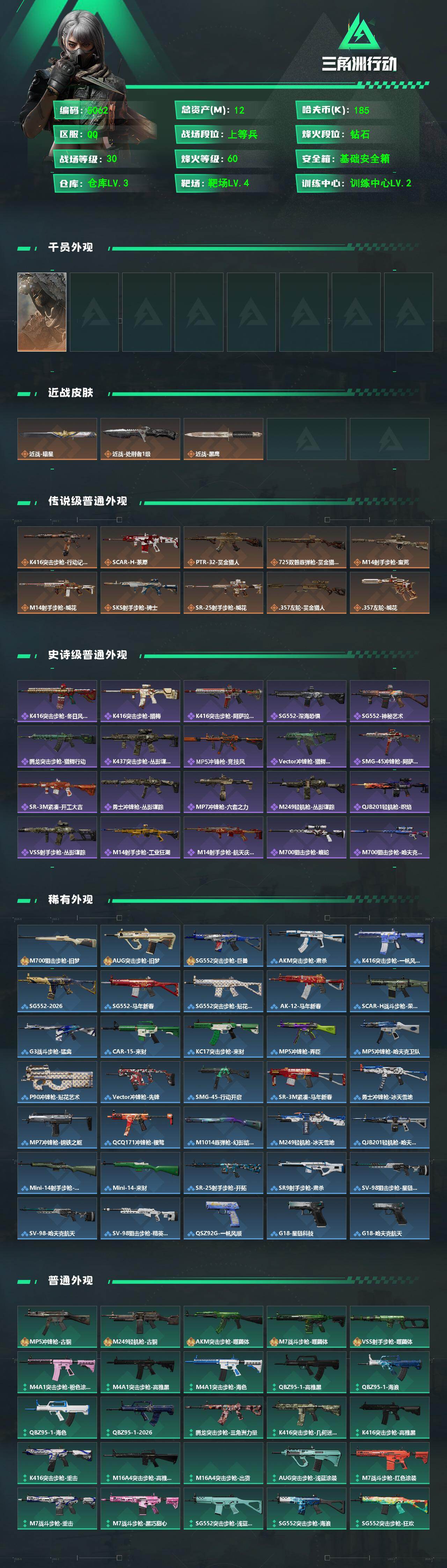 SJZPX4100842三角洲行动账号详情图4