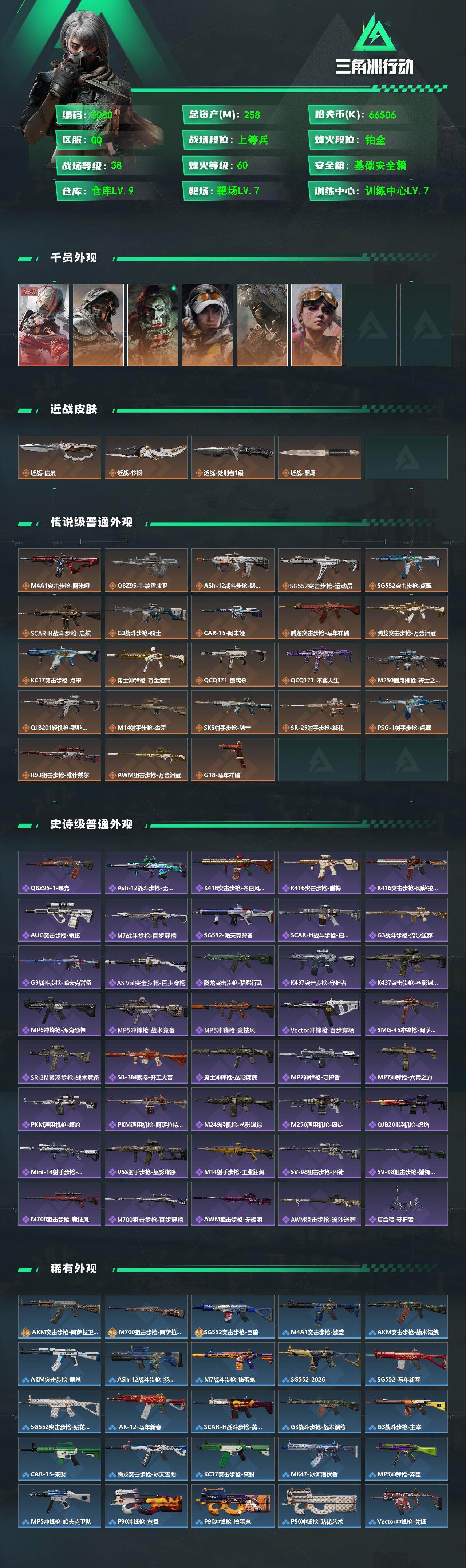 SJZPX4100875三角洲行动账号详情图4