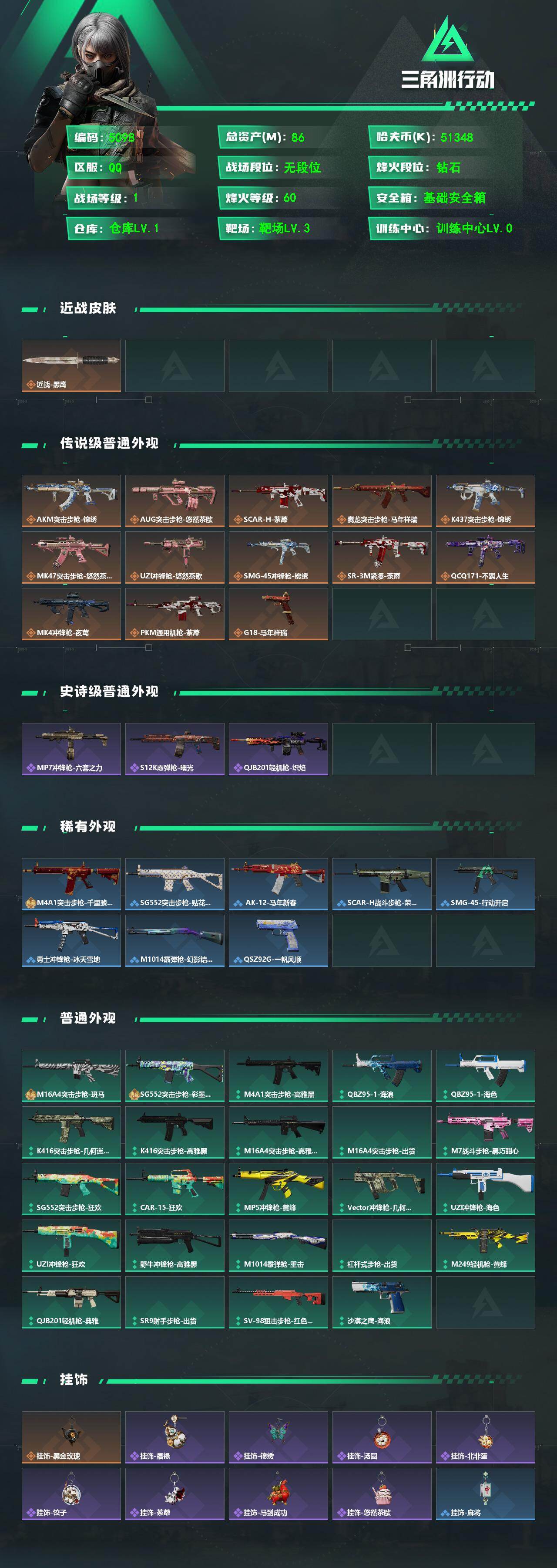 SJZPX4100923三角洲行动账号详情图4