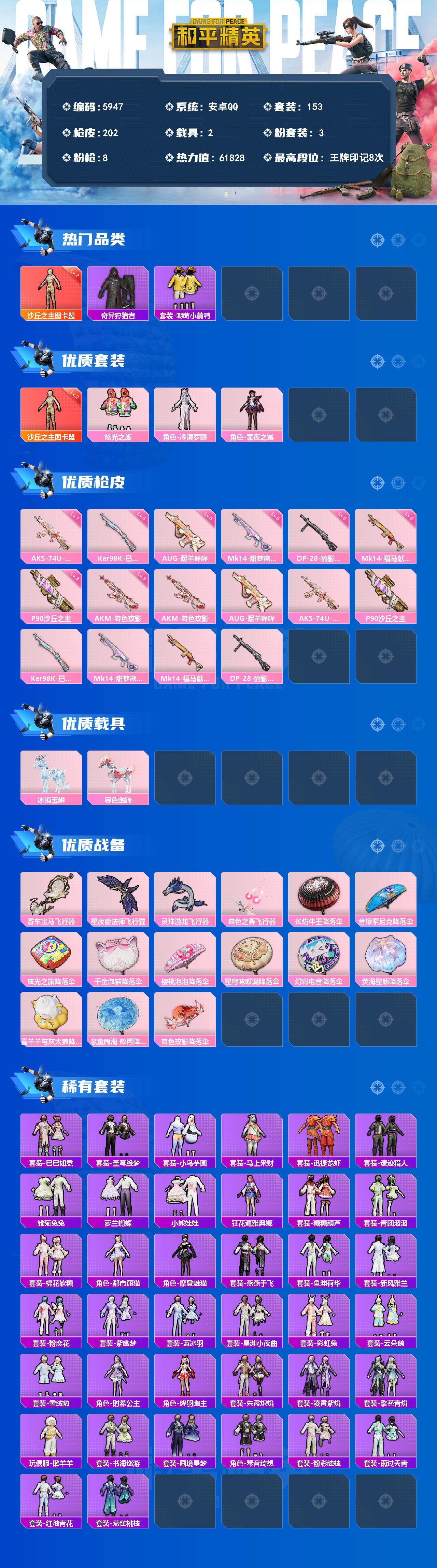 HPLX4179633和平精英账号详情图2