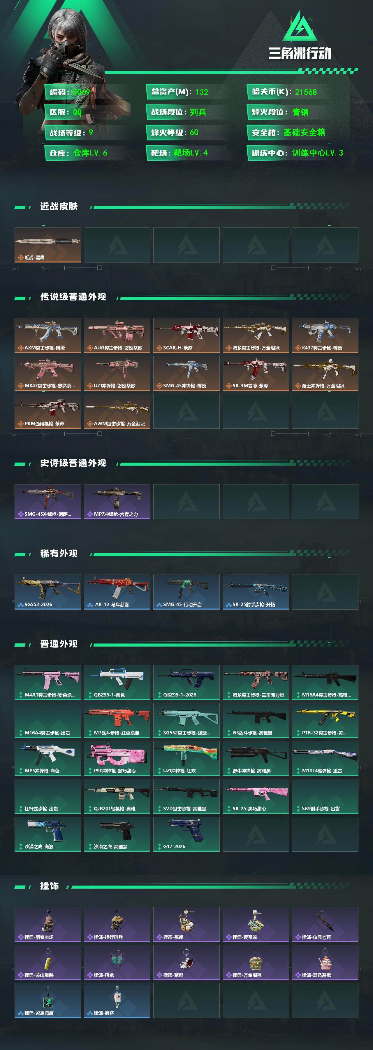 SJZPX4100854三角洲行动账号详情图4