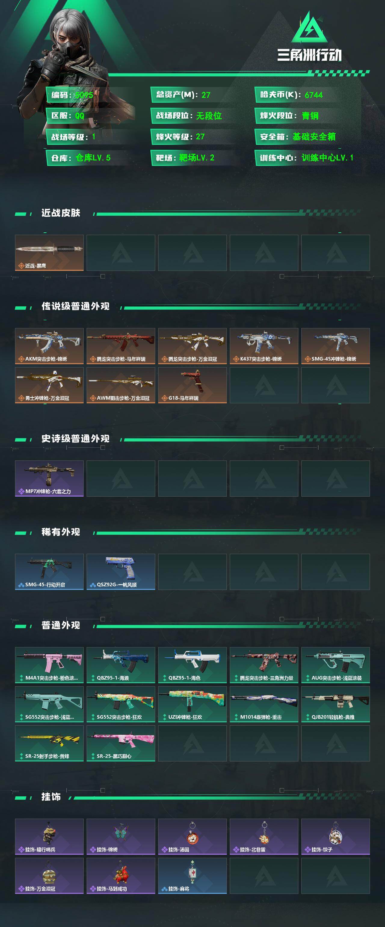 SJZPX4100915三角洲行动账号详情图4