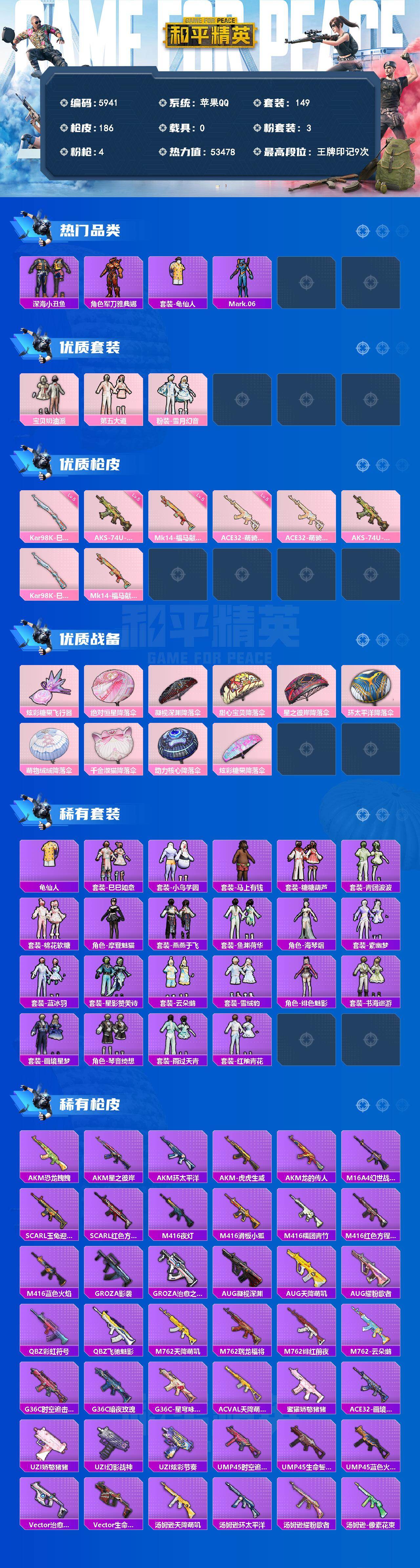 HPLX4179590和平精英账号详情图2