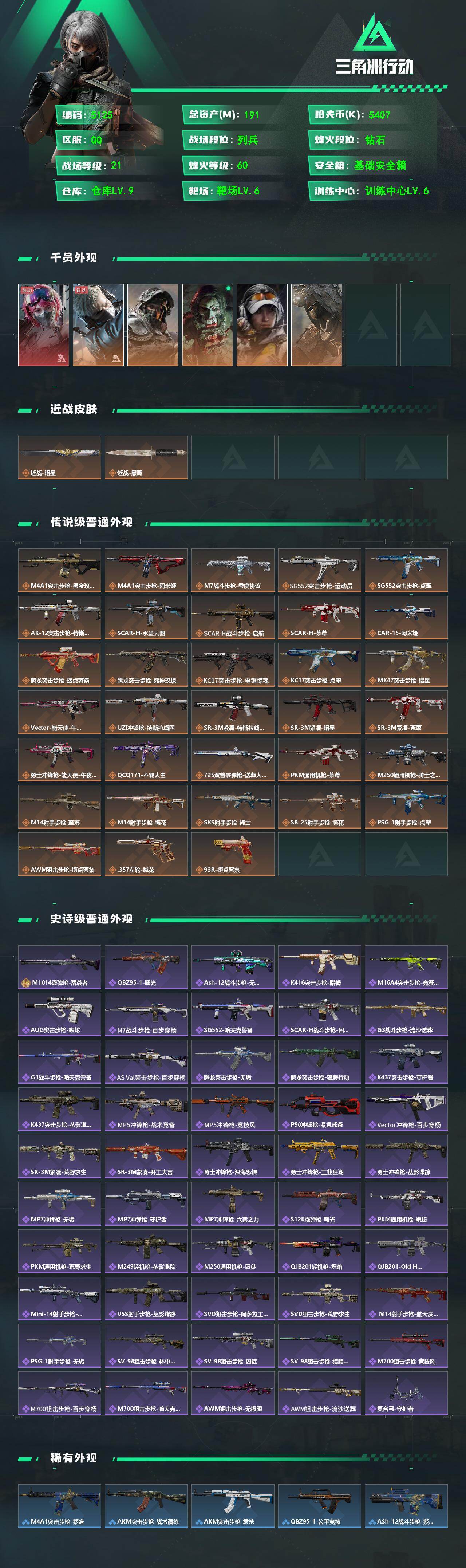 SJZPX4100989三角洲行动账号详情图4