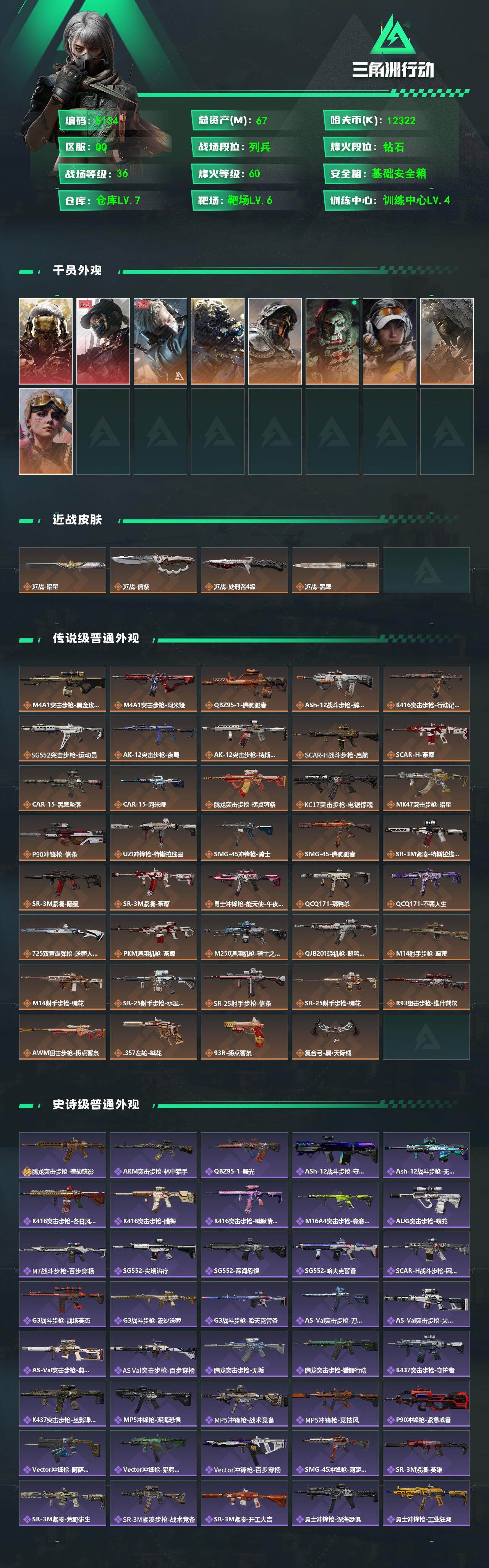 SJZPX4101014三角洲行动账号详情图4