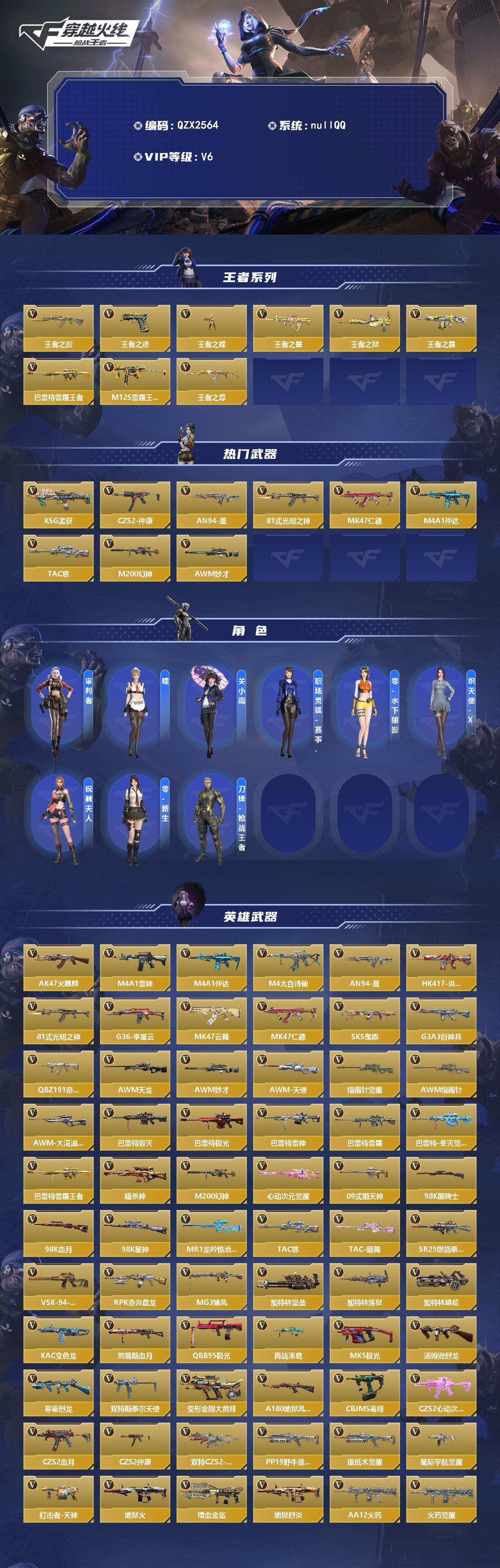 CFMEY429436枪战王者账号详情图2