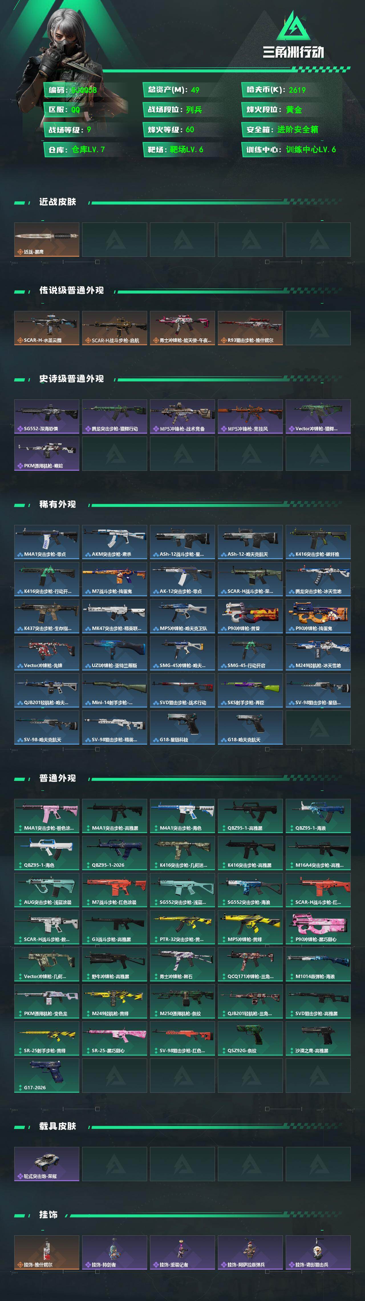 SJZEY4101191三角洲行动账号详情图2