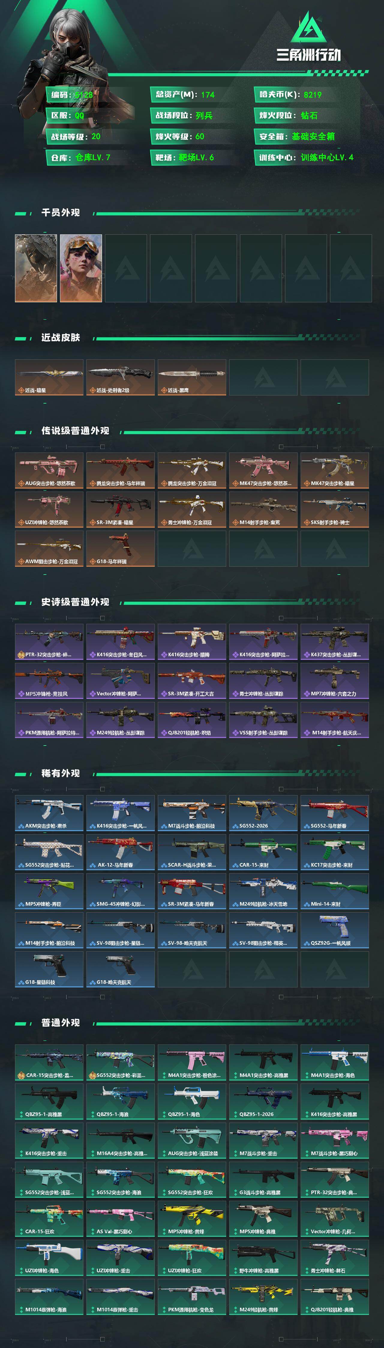 SJZPX4100994三角洲行动账号详情图4