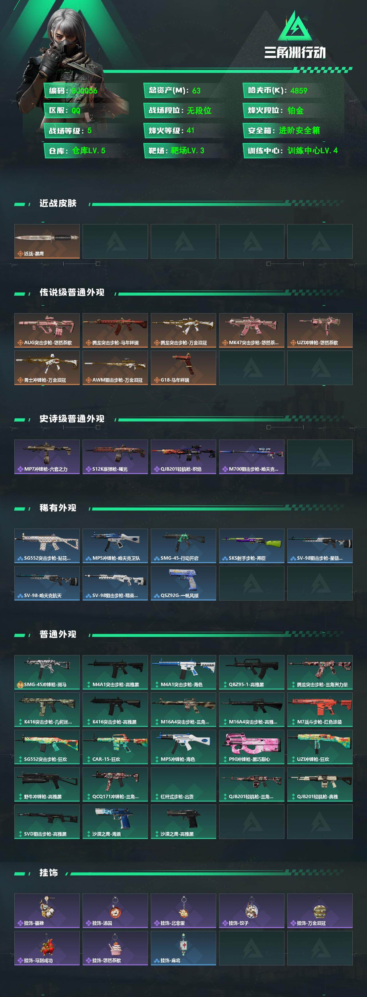 SJZEY4101095三角洲行动账号详情图2