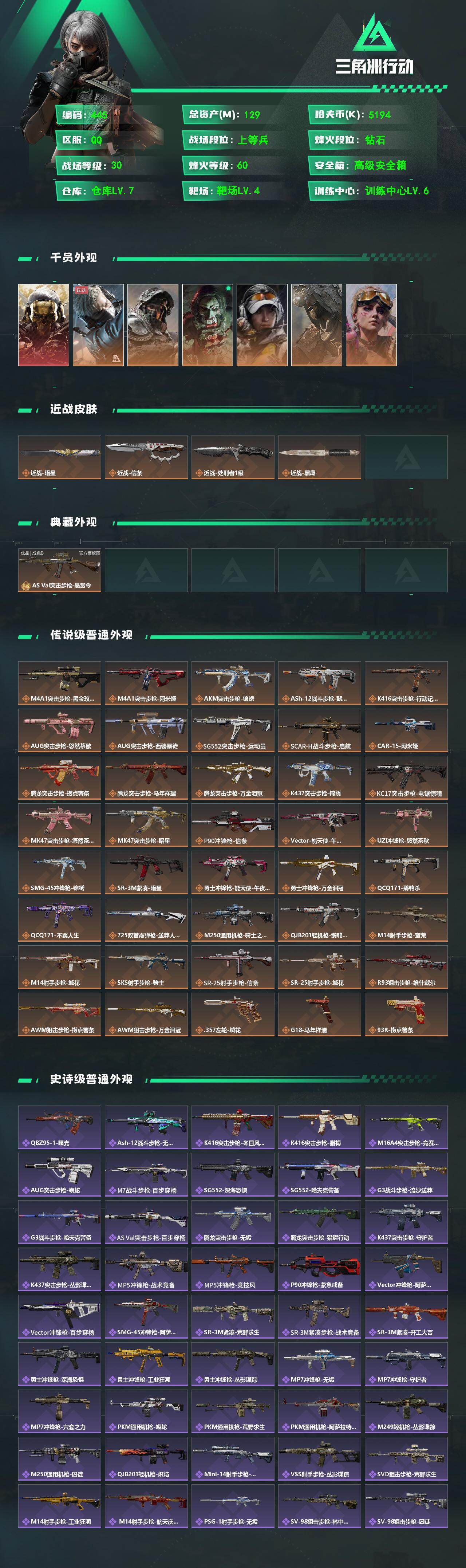 SJZCMW4107565三角洲行动账号详情图2