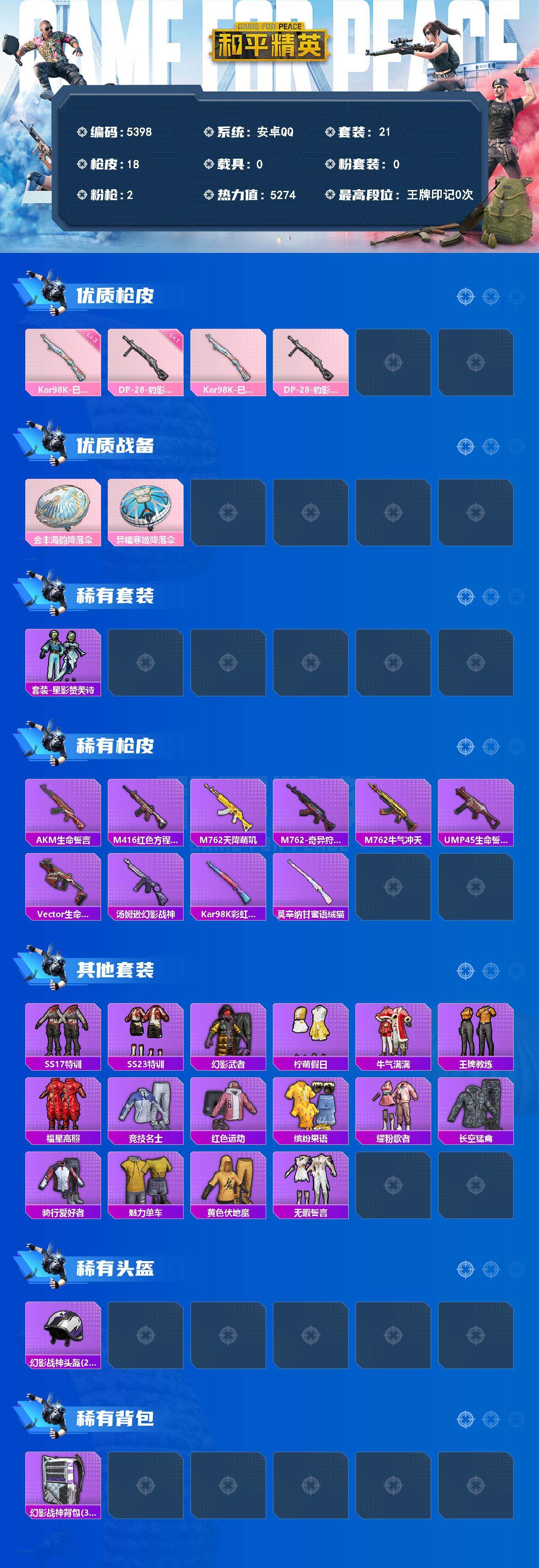 HPCMW4193681和平精英账号详情图2