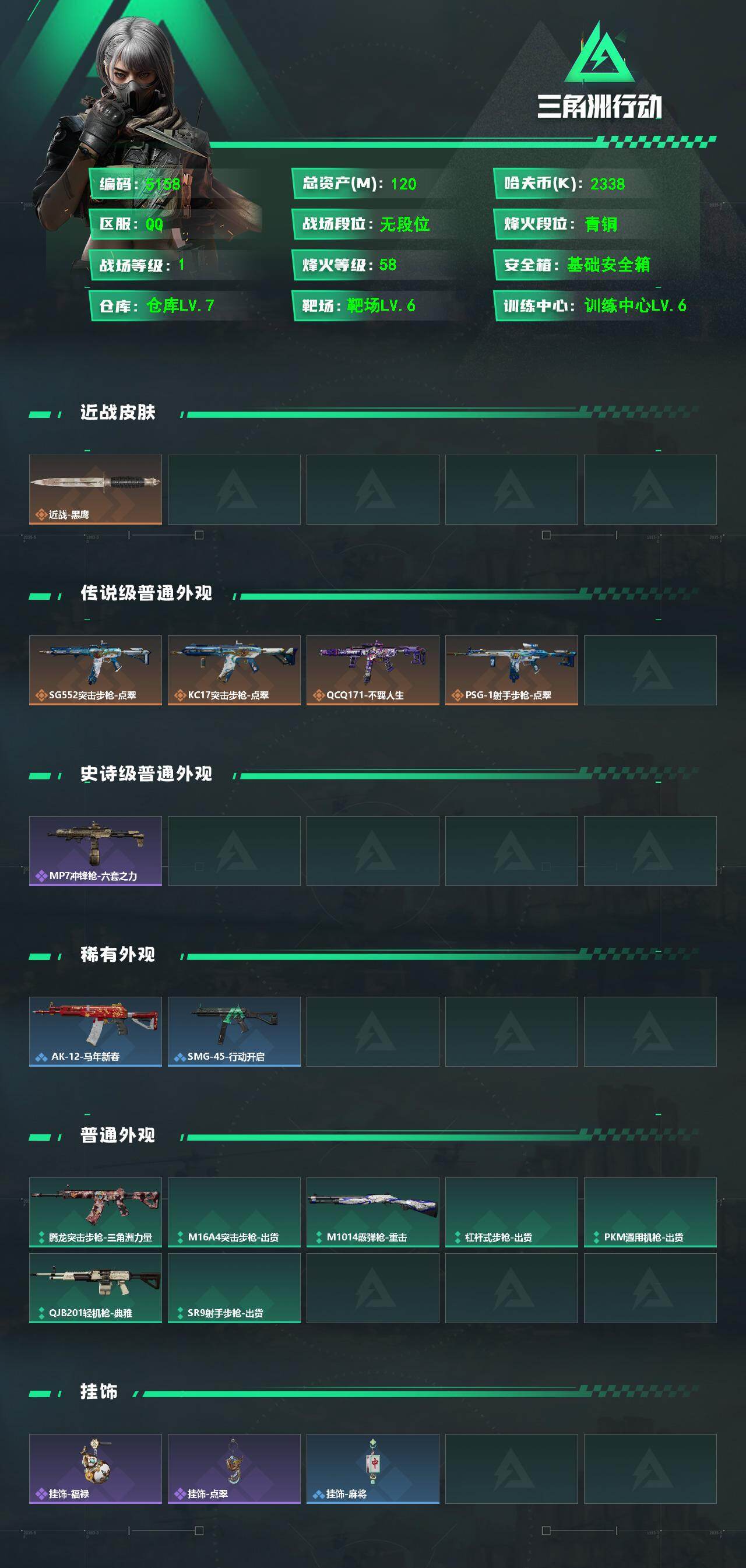 SJZPX4101948三角洲行动账号详情图4